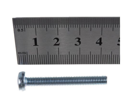 Винт с цилиндрической головкой, сферой ЕВРОПАРТНЕР DIN 7985 Zn 5х40 10шт. 12 0436 1 – изображение 4