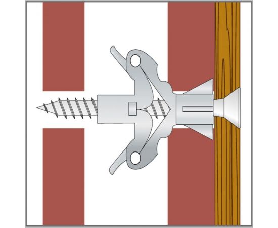 Дюбель-бабочка DQ с шурупом Tecfi 10x60 30 шт 147481 – изображение 6