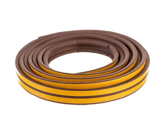 Самоклеящийся уплотнитель Sila P-профиль, 6 м, коричневый В6 SILAPВ6 