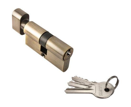 Ключевой цилиндр с заверткой RUCETTI R60CK AB, 60 мм 9010504 