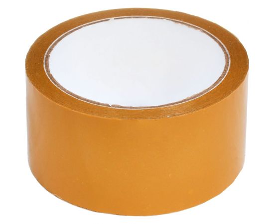 Упаковочная клейкая лента Кордленд бежевая, 48 мм, 43 мкм, 50 м Р SCO-00330 