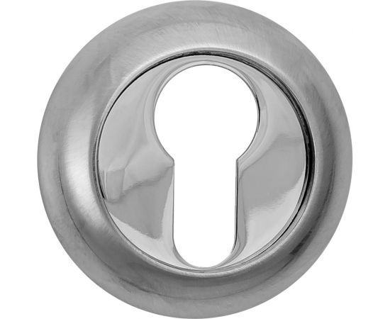 Накладка на цилиндр к ручкам RENZ хром матовый-хром блестящий INET 08 SC/CP 