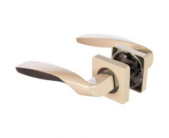 Дверная ручка RENZ Анцио, бел/хр.блест КВ INDH 433-02 W/CP 