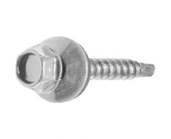 Кровельный саморез STARFIX 4,8x25 мм, цинк, шайба с прокладкой, PT3, 250 шт. SMC2-74103-250 