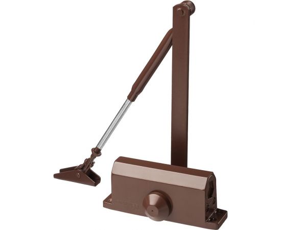 Дверной доводчик для дверей массой до 40 кг STAYER цвет коричневый 37917-50 