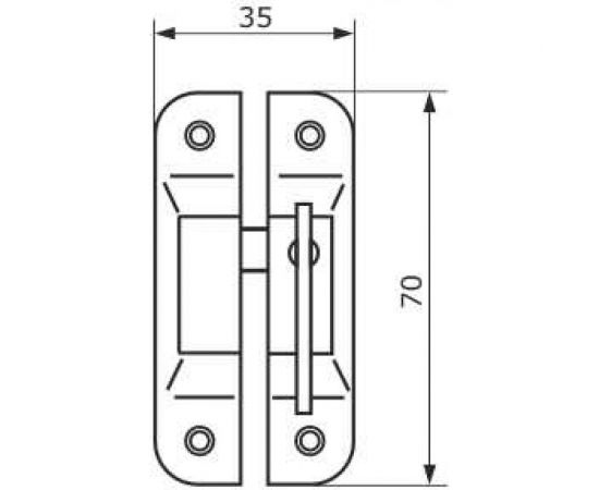 Форточная завертка Домарт ЗФ-3 медь антик 170084 – изображение 2