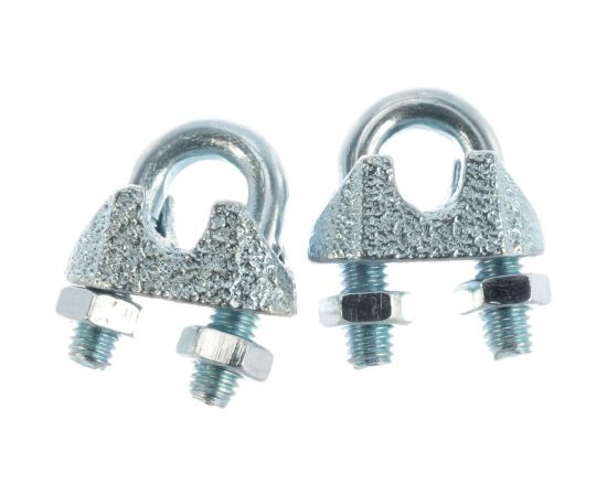 Зажим троса ЕВРОПАРТНЕР DIN 741 Zn D6 2 шт. Z1 07731 – изображение 2