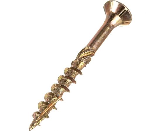 Конструкционный шуруп STARFIX 3x30 мм, потай., желтый цинк, 500 шт. SMC1-38918-500 – изображение 2