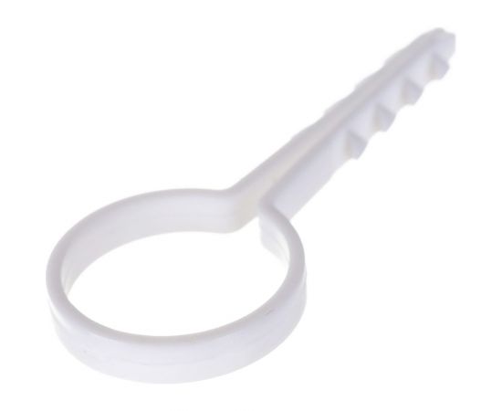 Круглый дюбель-хомут TDM 20 мм, белый, 100 шт. SQ0539-0039 – изображение 2