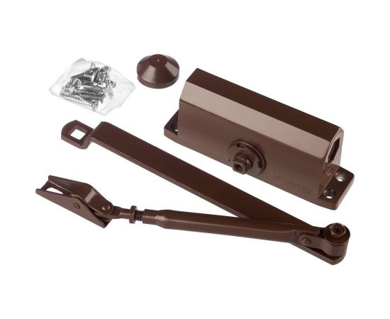 Дверной доводчик для дверей массой до 40 кг STAYER цвет коричневый 37917-50 – изображение 2