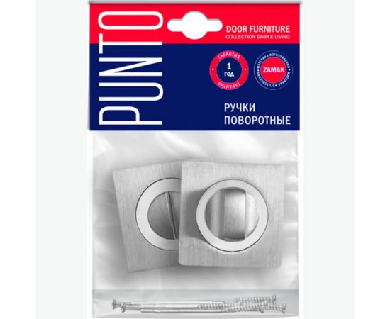 Поворотная ручка PUNTO BK6 ZQ SN/CP-3 матовый никель/хром 41065 – изображение 3