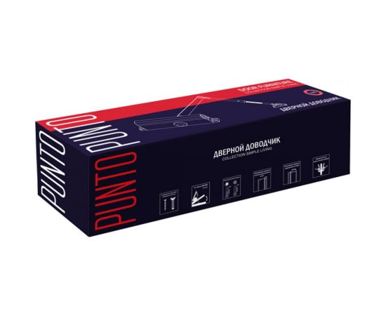 Дверной доводчик PUNTO SD-2030 WH 40-55 кг белый 37695 – изображение 3