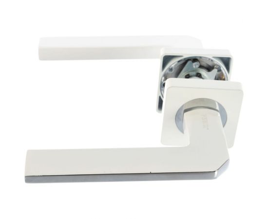 Дверная ручка RENZ Кераско супер белый/хром блестящий КВ, 2 шт. INDH 97-02 SW/CP – изображение 4