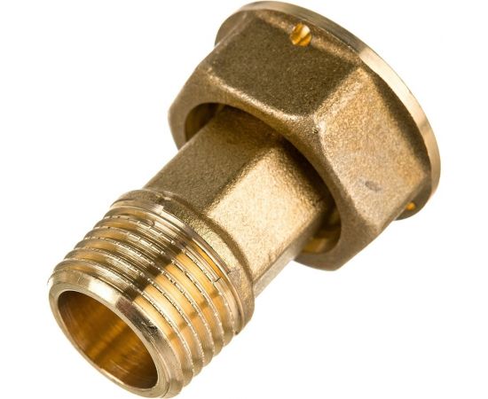 Отвод с накидной гайкой для счетчиков Giacomini 1/2""x3/4"", нехромированный R37Y003 