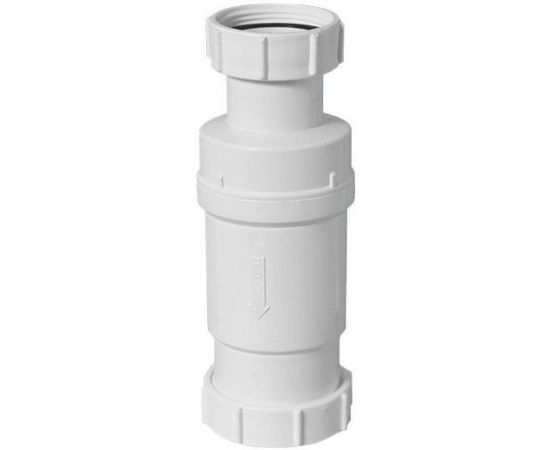 Сифон McAlpine самозакрывающийся сливной ""сухой"" клапан, вход 1 1/2"" В, выход компрессионный MRNRV50-PB 