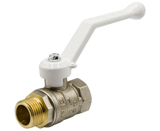 Шаровой кран LD PRIDE 1/2 вн/нар рукоятка, белый 544498 
