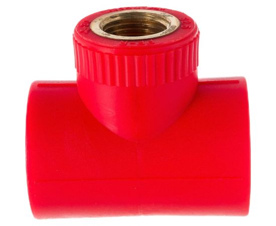 Противопожарный тройник с внутренней резьбой Blue Ocean Fire-S-B1 32х1/2 красный PPRF/ITT(R)-32х1/2" 