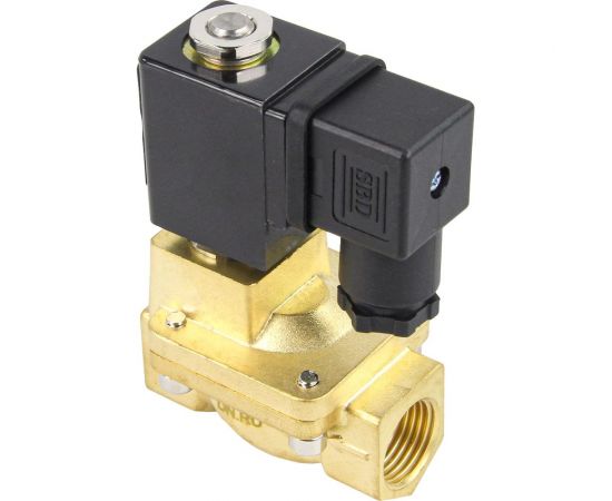 Электромагнитный клапан DN.ru VS2W-400N-PU-NC Ду15 Ру12 латунь пилотный G 1/2 НЗ NBR 220В D130-01270 