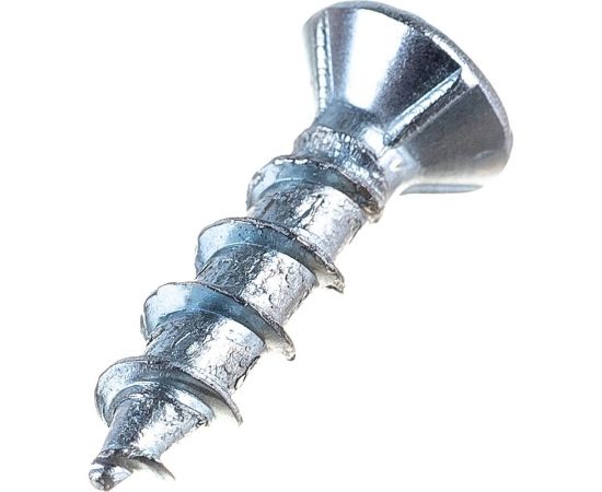 Оконный саморез КВАДРА острый, 4.1x16, белый цинк, фурнитурный, кор. 1000 шт. 411613001001 