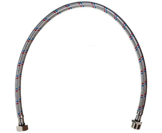 Подводка гибкая для воды ELKA с оплеткой из нержавеющей стали 1/2" х 60 см в/н ИС.100925 