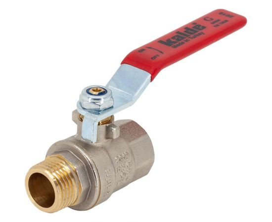 Шаровой кран KALDE полнопроходной, 1 вн/нар, ручка рычаг 0KV4806 