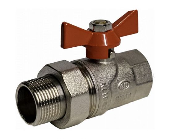 Шаровой кран с полусгоном EUROS (ручка-бабочка) 1/2" внутренняя - наружная резьба EU.YT1287030 12_k 