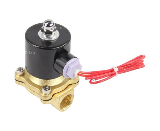 Электромагнитный клапан DN.ru VS2W-100E-NC Ду15 Ру10 латунь резьба 1/2 НЗ EPDM 220B D130-01248 – изображение 2
