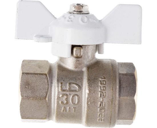 Шаровой кран LD PRIDE 1/2 вн/вн бабочка, белая 544493 – изображение 2