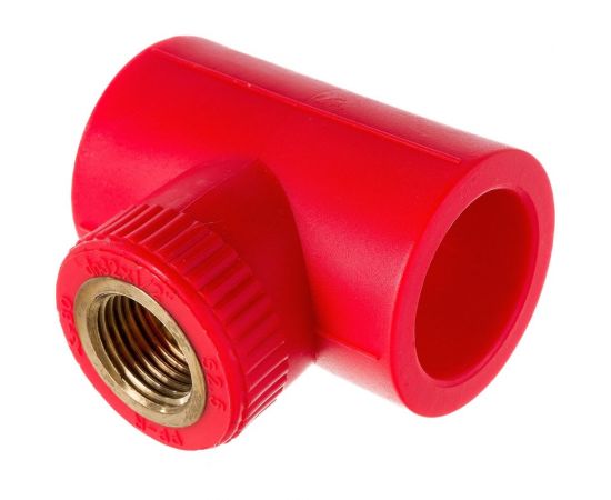Противопожарный тройник с внутренней резьбой Blue Ocean Fire-S-B1 32х1/2 красный PPRF/ITT(R)-32х1/2" – изображение 2
