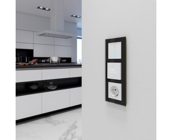 Сенсорный терморегулятор для теплого пола WERKEL Wi-Fi белый W1151201 a056497 – изображение 2