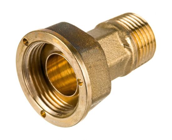 Отвод с накидной гайкой для счетчиков Giacomini 1/2""x3/4"", нехромированный R37Y003 – изображение 2