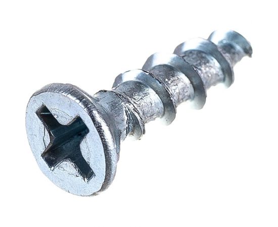 Оконный саморез КВАДРА острый, 4.1x16, белый цинк, фурнитурный, кор. 1000 шт. 411613001001 – изображение 2