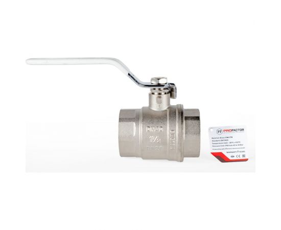 Шаровой кран PROFACTOR PF STANDARD ручка рычаг в/в 1 1/2 PF FBV 313 – изображение 3