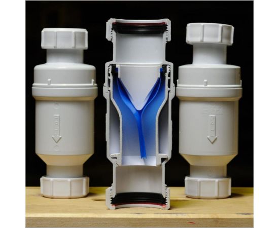 Сифон McAlpine самозакрывающийся сливной ""сухой"" клапан, вход 1 1/2"" В, MRNRV40-PB – изображение 3