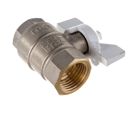 Шаровой кран LD PRIDE 1/2 вн/вн бабочка, белая 544493 – изображение 3