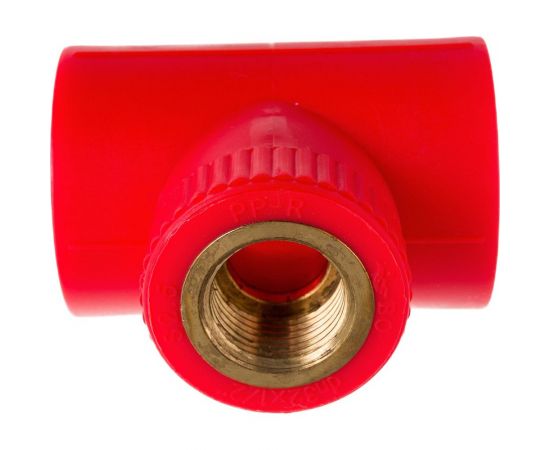 Противопожарный тройник с внутренней резьбой Blue Ocean Fire-S-B1 32х1/2 красный PPRF/ITT(R)-32х1/2" – изображение 4