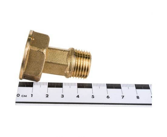 Отвод с накидной гайкой для счетчиков Giacomini 1/2""x3/4"", нехромированный R37Y003 – изображение 4