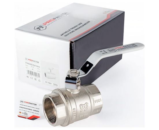 Шаровой кран PROFACTOR PF STANDARD ручка рычаг в/в 1 1/2 PF FBV 313 – изображение 5