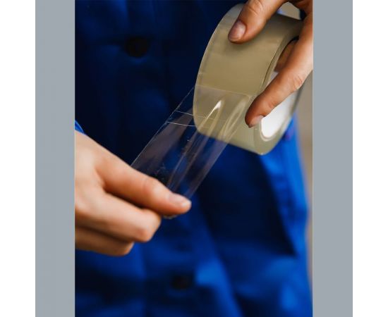 Клейкая лента ВОЛГА ПОЛИМЕР 48 мм, 66 м, 43 мкм, 6 шт. 509000149 – изображение 5