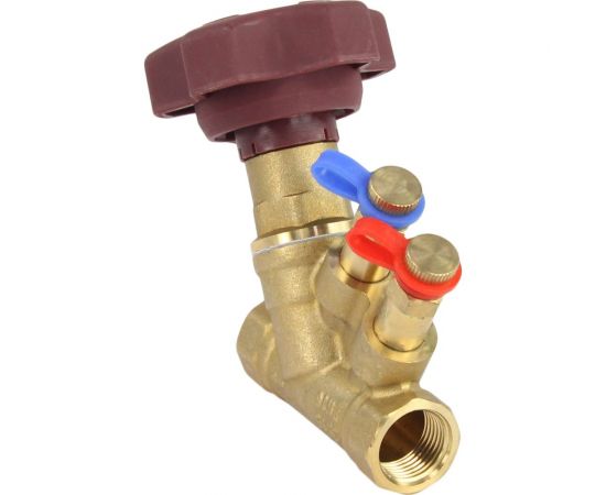 Балансировочный латунный клапан DN.ru КБЛР-015-16 усиленный Ду15 Ру16, L=77 мм, муфтовый D080-00500 – изображение 5