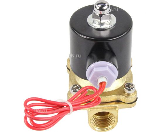 Электромагнитный клапан DN.ru VS2W-100E-NC Ду15 Ру10 латунь резьба 1/2 НЗ EPDM 220B D130-01248 – изображение 5