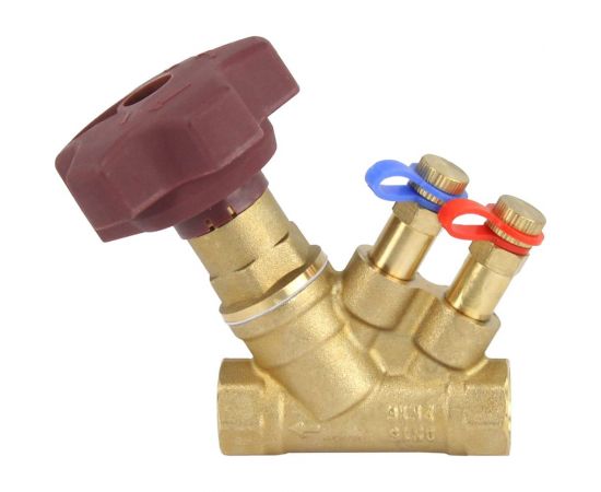 Балансировочный латунный клапан DN.ru КБЛР-015-16 усиленный Ду15 Ру16, L=77 мм, муфтовый D080-00500 – изображение 6