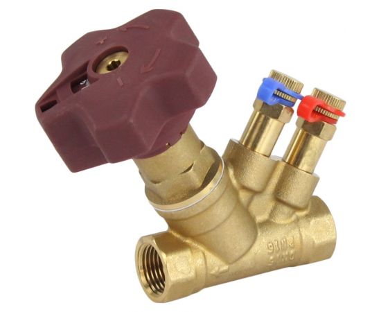 Балансировочный латунный клапан DN.ru КБЛР-015-16 усиленный Ду15 Ру16, L=77 мм, муфтовый D080-00500 – изображение 7