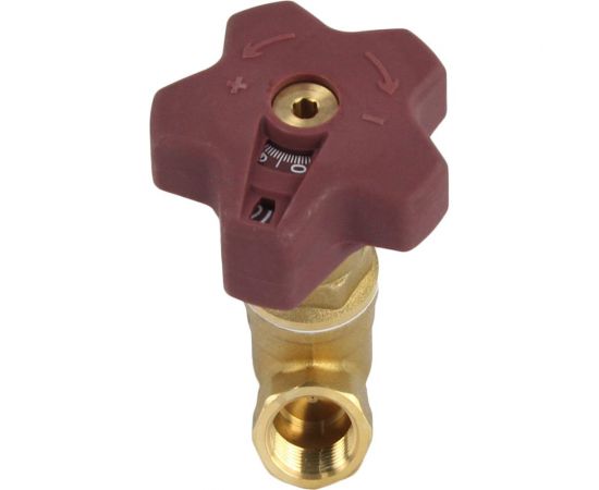 Балансировочный латунный клапан DN.ru КБЛР-015-16 усиленный Ду15 Ру16, L=77 мм, муфтовый D080-00500 – изображение 8