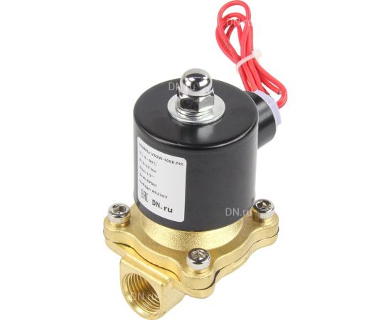 Электромагнитный клапан DN.ru VS2W-100E-NC Ду15 Ру10 латунь резьба 1/2 НЗ EPDM 220B D130-01248 – изображение 8