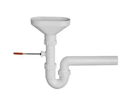 Воронка McAlpine с Р-обр.сифоном ф40-40 и крепежом к стене HC740FUN 