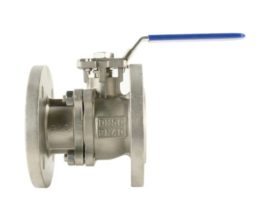 Шаровый кран DN.ru КШФП.316.200 Ду50 Ру40 с ISO-фланцем и рукояткой D160-04870 