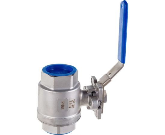 Кран DN.ru КШМП.316.230-ISO Ду50 Ру63 SS316 резьбовой с ISO фланцем D160-05356 