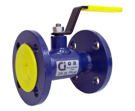 Шаровой кран Ci аналог 11с67п Ду25 Ру40 с рукояткой D160-01485 