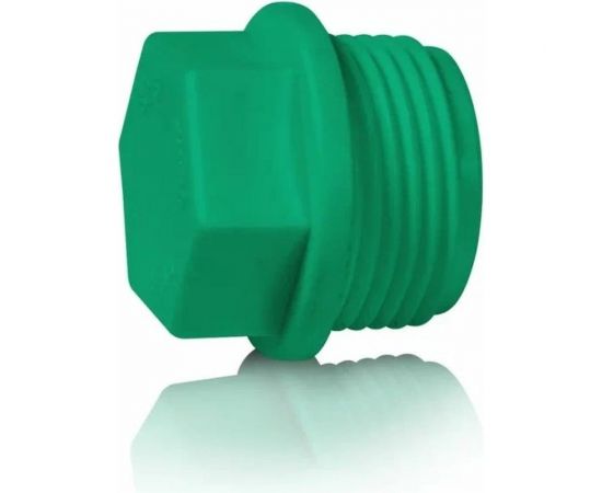 Резьбовая заглушка Blue Ocean (нар) - 1/2" зеленый PPRF/SCAPM(G) - 1/2" 